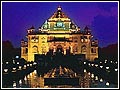 Akshardham frontal night photo