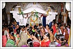 Women devotees perform pradakshina
