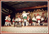 BAPS youths performed a variety of exciting traditional folk dances on stage like Kodi dance, Ras, Bhangda, etc 