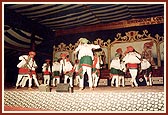 BAPS youths performed a variety of exciting traditional folk dances on stage like Kodi dance, Ras, Bhangda, etc