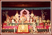 Swamishri engaged in his puja - on Diwali day