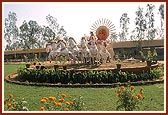 The beautiful sun-chariot spot imparted the message of punctuality and karma yog