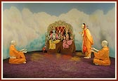 Naradji prays to Lord Vishnu 