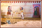 Tableau of an Indian marriage ceremony