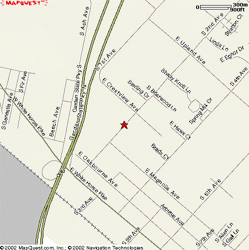 Atlantic City Mandir Direction Map