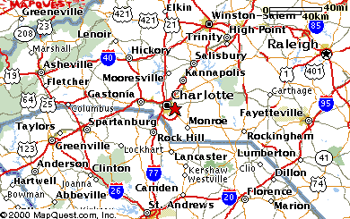 Charlotte Direction Map