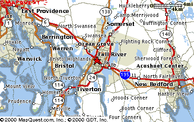 Fall River Direction Map