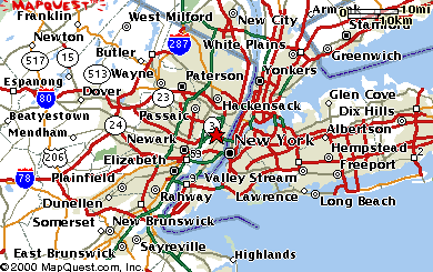 Jersey City Direction Map