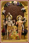 Shri Shiv Parvati and Shri Ganeshji 