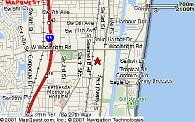 Miami Direction Map