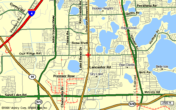 Orlando Direction Map