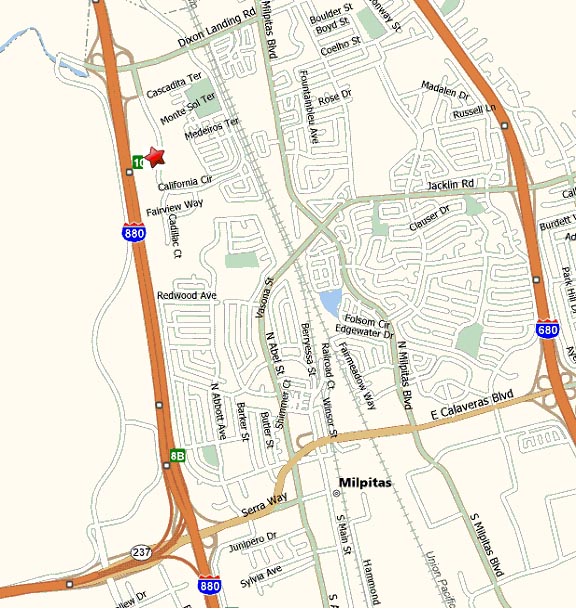San Jose Mandir Direstion Map