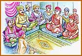 Gunatitanand Swami with group of Haribhaktas