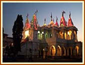 The mandir by dawn