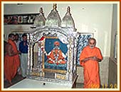 Pradakshina in the room where Shastriji Maharaj used to reside