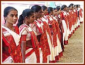 Tribal women volunteers played an active part in the four day festival