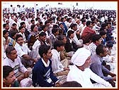 The primarily tribal audience in the assembly