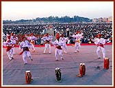Cultural dances were performed in front of the thousands of devotees