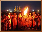 Saints performing special aarti of 'Dariyadev' - The Sea God