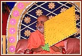 A prayer from the women devotees on a kite shaped card