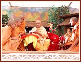 Inaugurating a book prescribing the rituals, and mantras of Mahapuja
