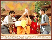 Releasing Satsang Darshan video cassette