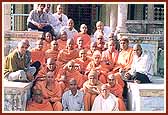 On the steps of the mandir