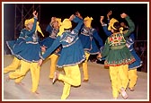 The main stage throbs with dance and bhajan by teenage members