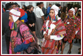 Q'ero elders arriving from Peru as Inca representatives