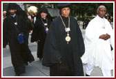 H.H. Karekin II, Catholicos of The Armenian Orthodox Church, arrives for the Summit