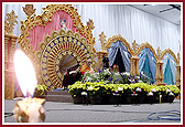 Swamishri during his puja