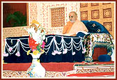 Swamishri during his morning puja