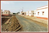 A view of the village showing the houses and road layout