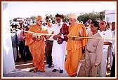 Traditional Vedic mahapuja and inauguration ceremony by BAPS senior sadhus