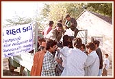 Starting relief material distribution