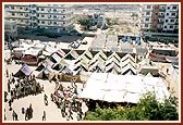 Top view of part of BAPS relief Camp, Bhuj