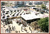 Top view of part of BAPS relief Camp, Bhuj