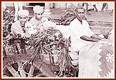 The murti of Laxmi Narayan Dev being taken out for darshan during the Nagar Yatra