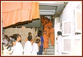 Swamishri in the old Mandir complex