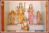Shri Sita-Ram with Hanumanji and Shri Laxmi Narayan Dev (from old mandir)