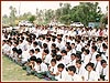 Students of the chhatralay and other members of the public seated in the assembly