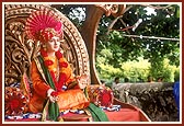 Utsav murti during the procession