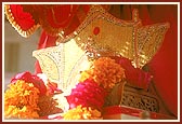 Shri Harikrishna Maharaj graces the village with His darshan during the procession