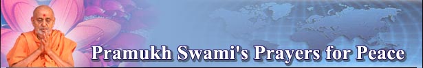 Pramukh Swami's Prayer For Peace
