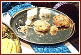 Food items eaten by the murti of Shriji Maharaj in Swaminarayan Mandir, Rajkot