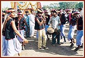 A group of tribal dancers