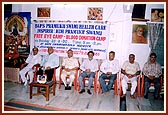 Dignitaries and doctors during the brief inauguration assembly