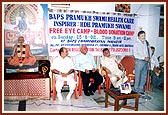 Dignitaries and doctors during the brief inauguration assembly