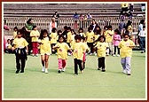 Balikas take part in the lemon and spoon race