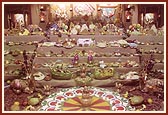 Annakut festival at the Shri Swaminarayan Mandir, Atlanta